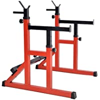 Aparato para Sentadillas- Squat Barbell Rack Hogar Press de Banca Cama Jaula de Sentadillas Ajustables Entrenamiento de…